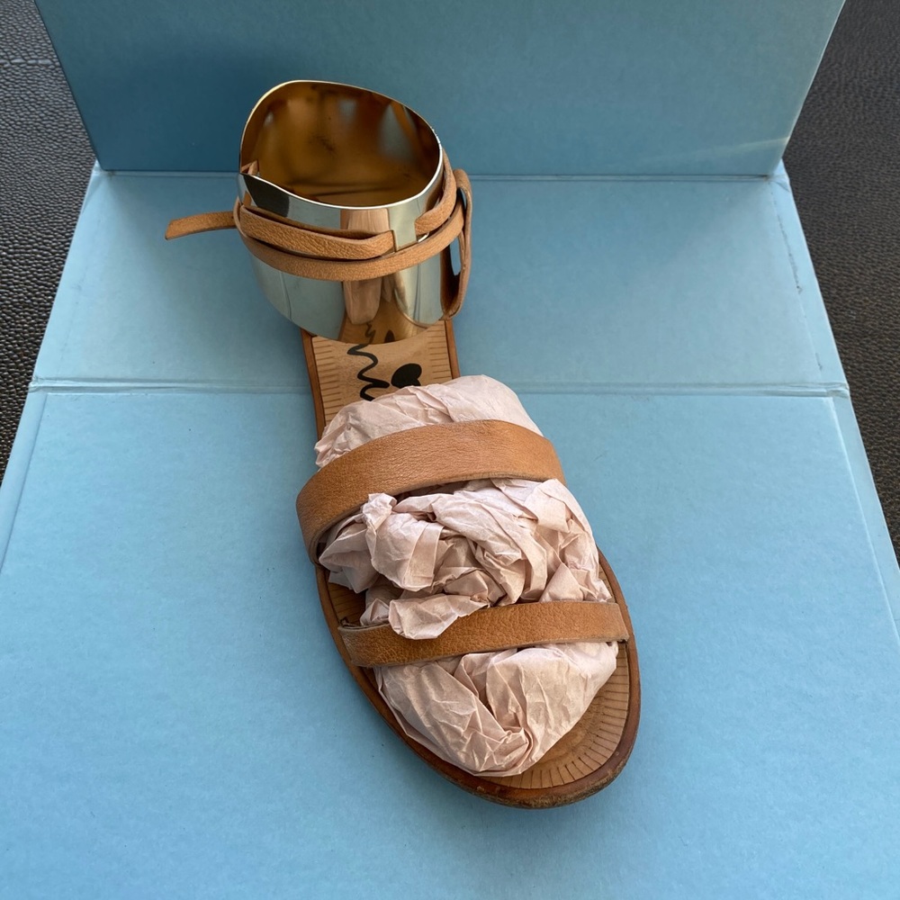 Lanvin flat sandals with silver cuffs from runway - Picture 3 of 11
